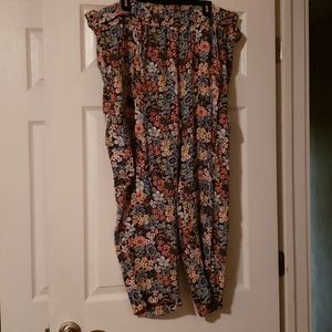 Loft Cargo Floral Pants
